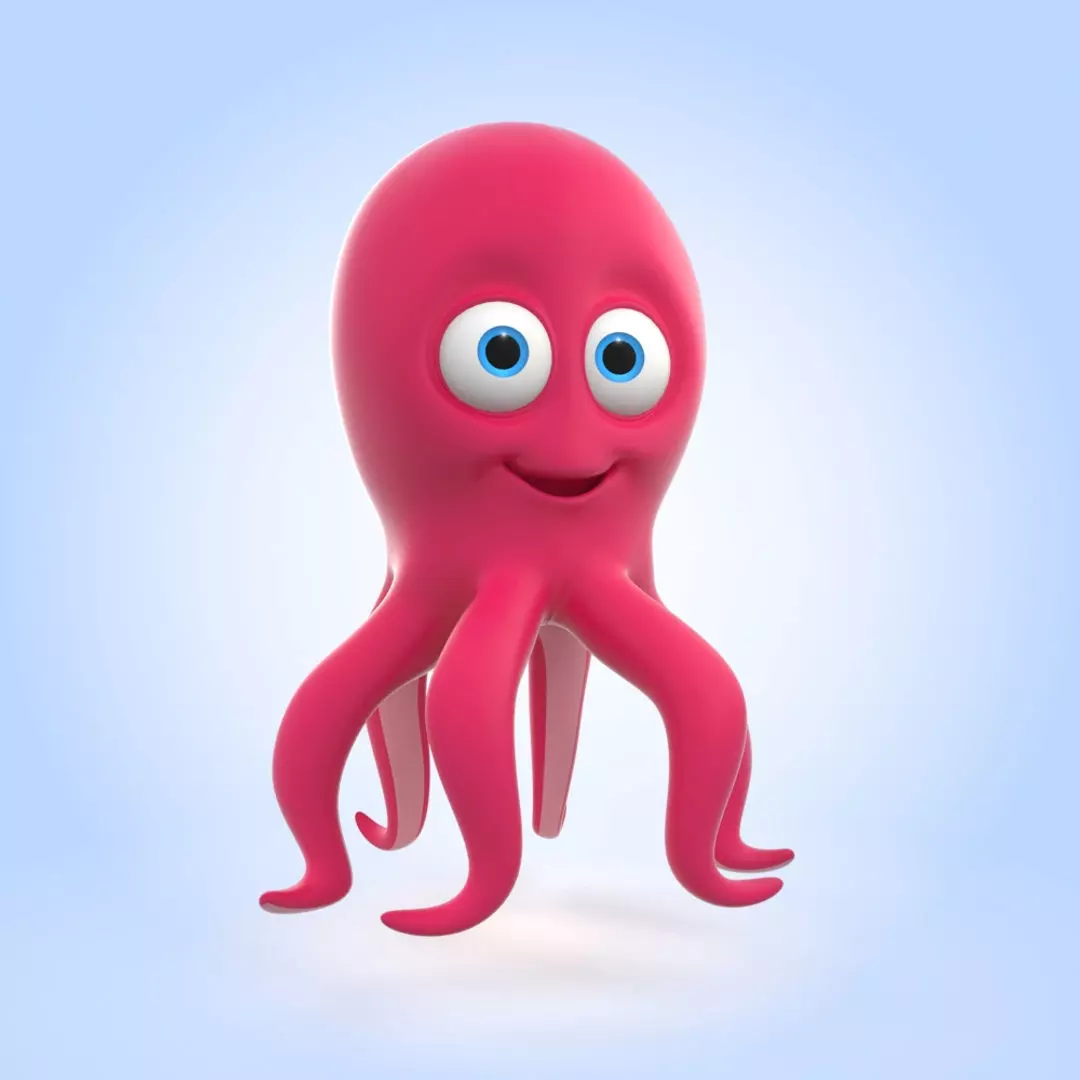 Octopus 3D model