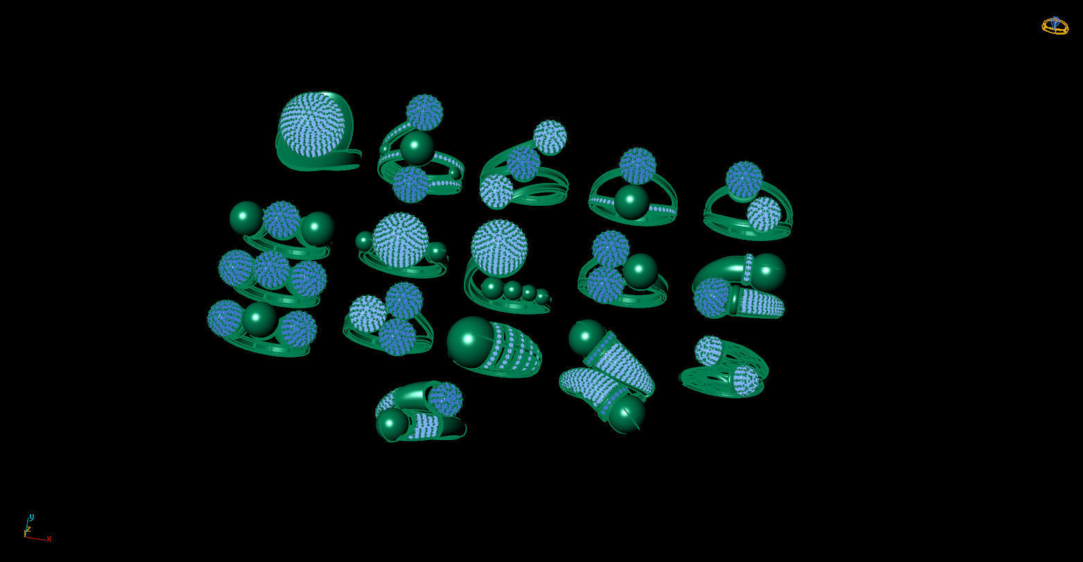 ring gold Jewelery 3D print model 3D print model_1