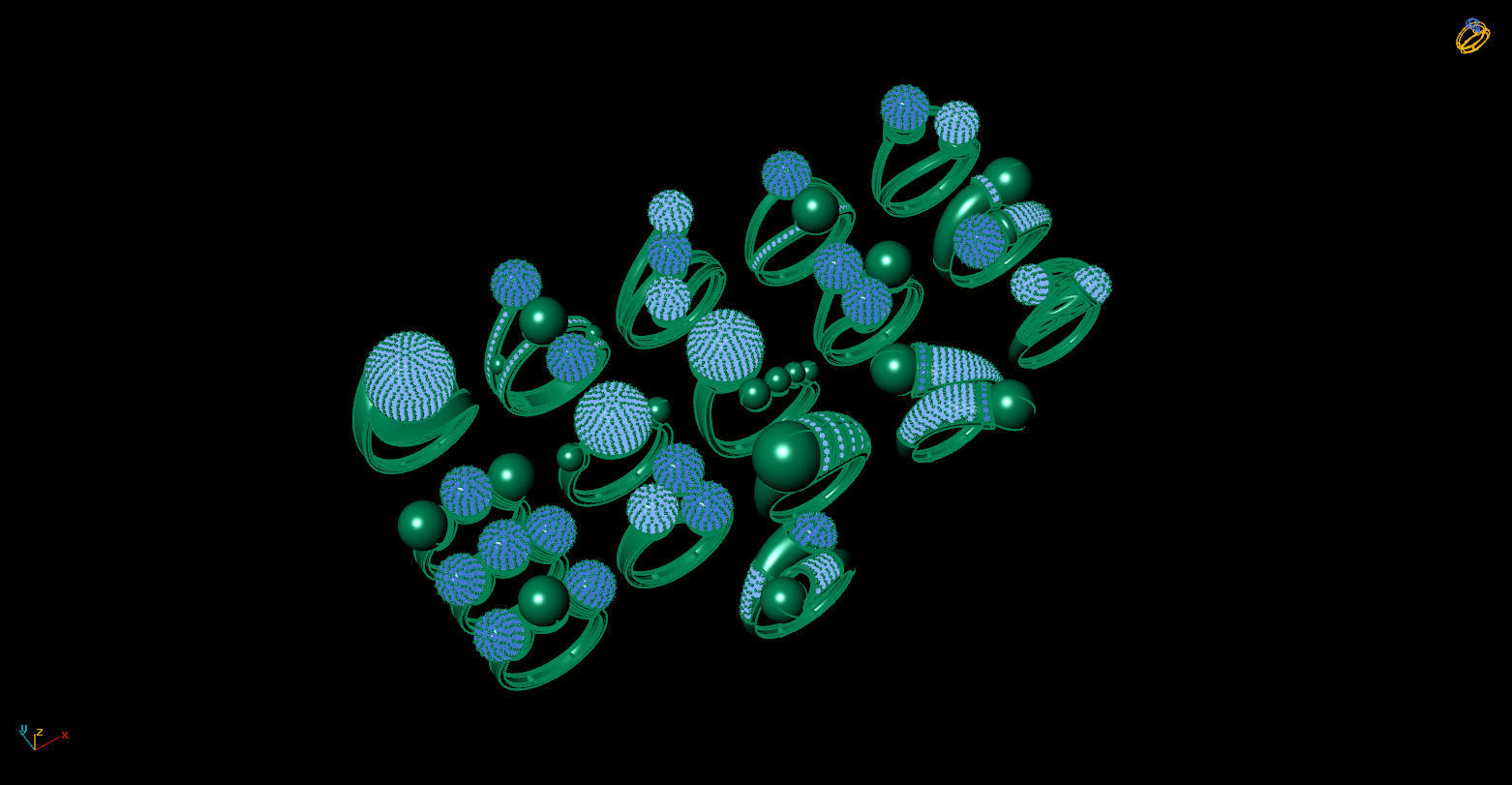 ring gold Jewelery 3D print model 3D print model_3