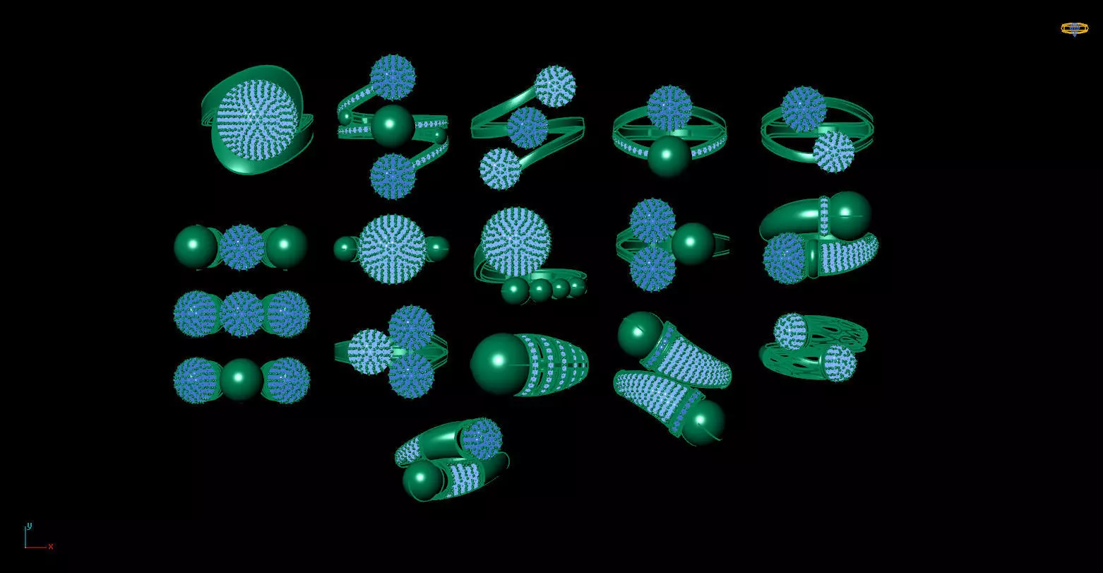 ring gold Jewelery 3D print model 3D print model_0