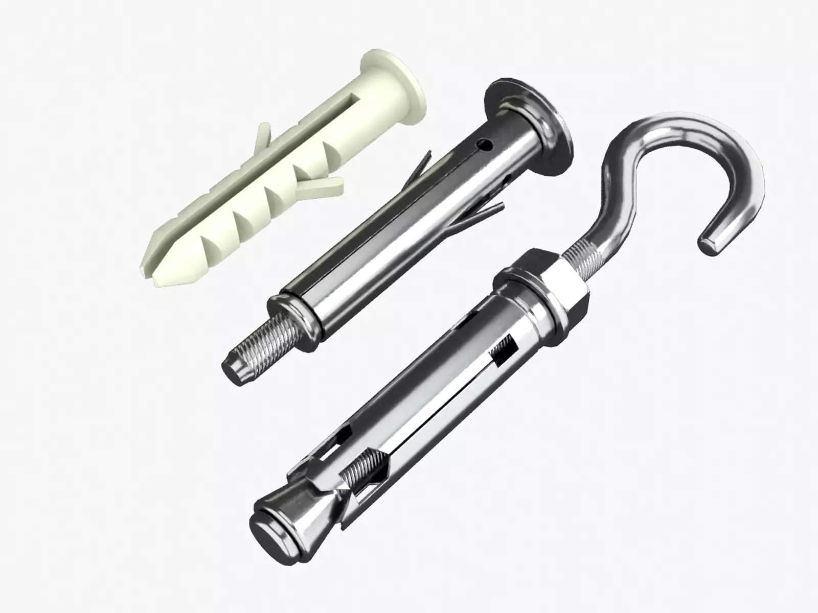 Wall Plug Low-poly 3D model_0