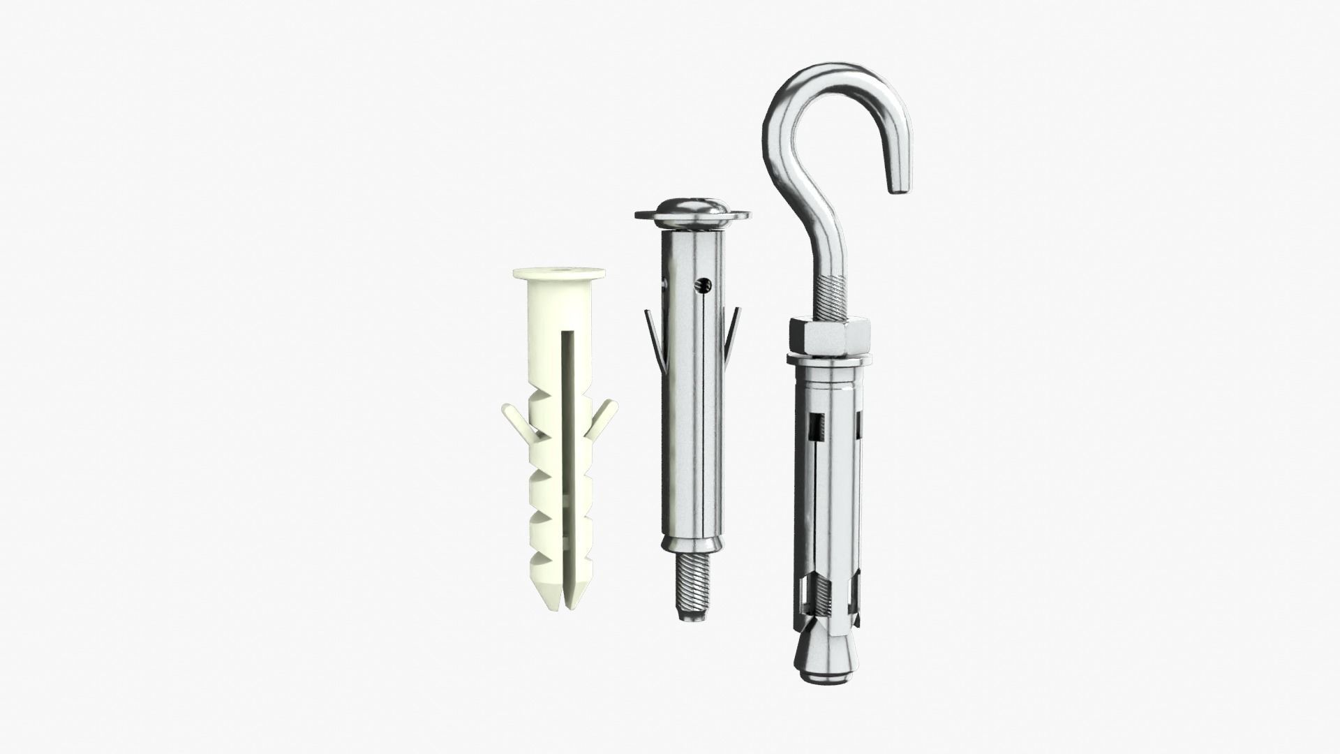 Wall Plug Low-poly 3D model_5