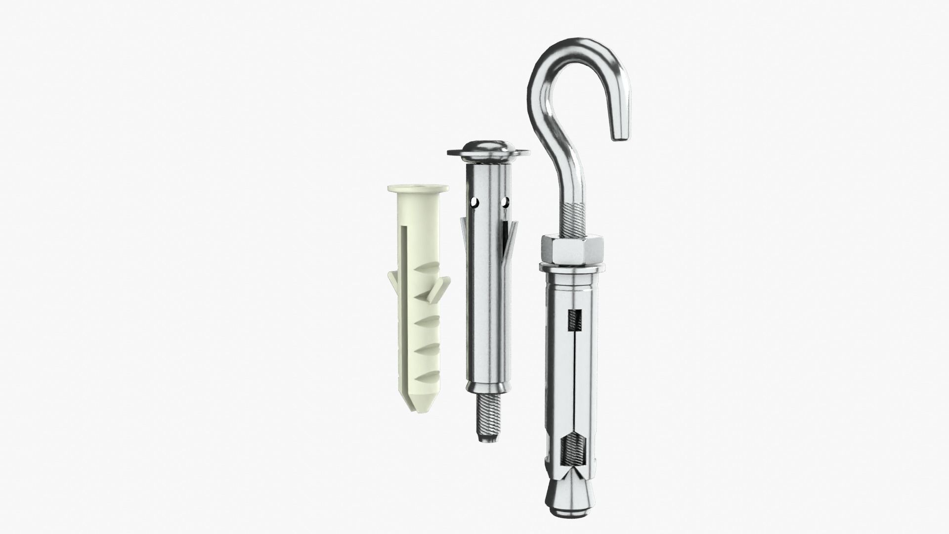 Wall Plug Low-poly 3D model_7