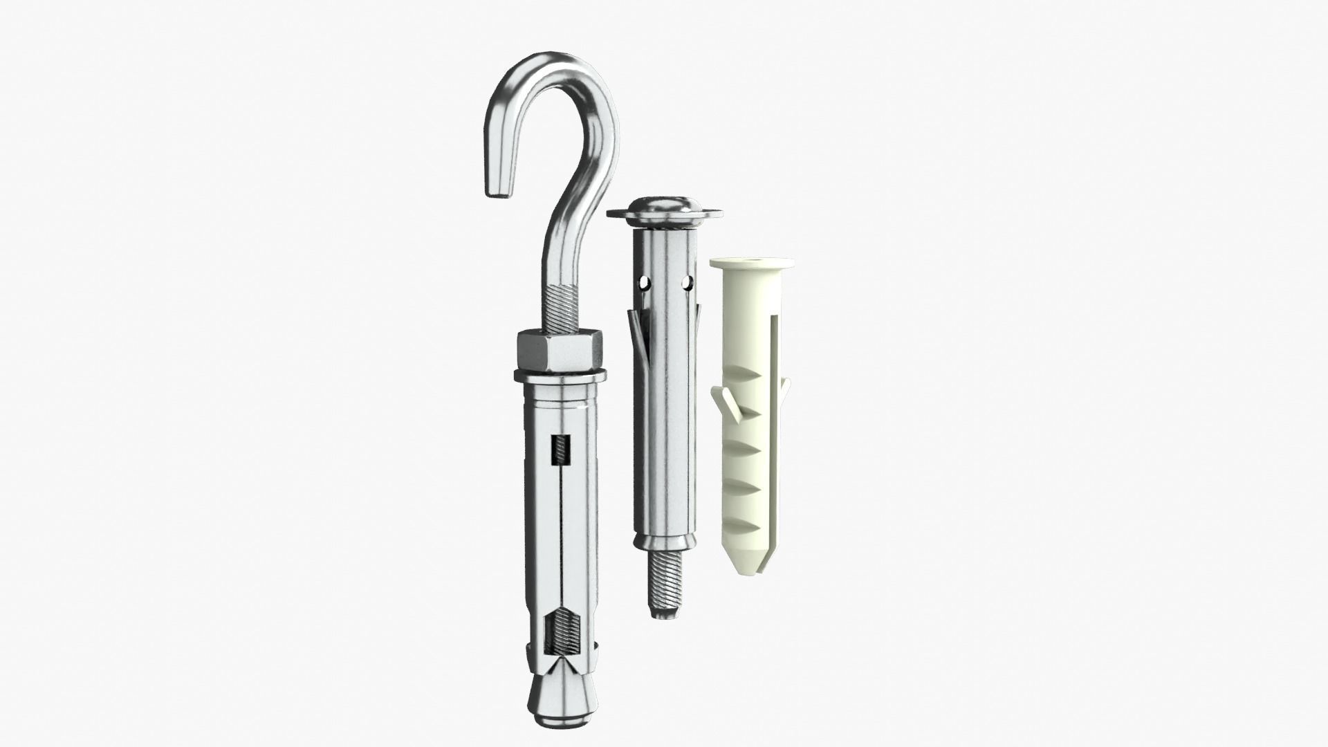 Wall Plug Low-poly 3D model_10