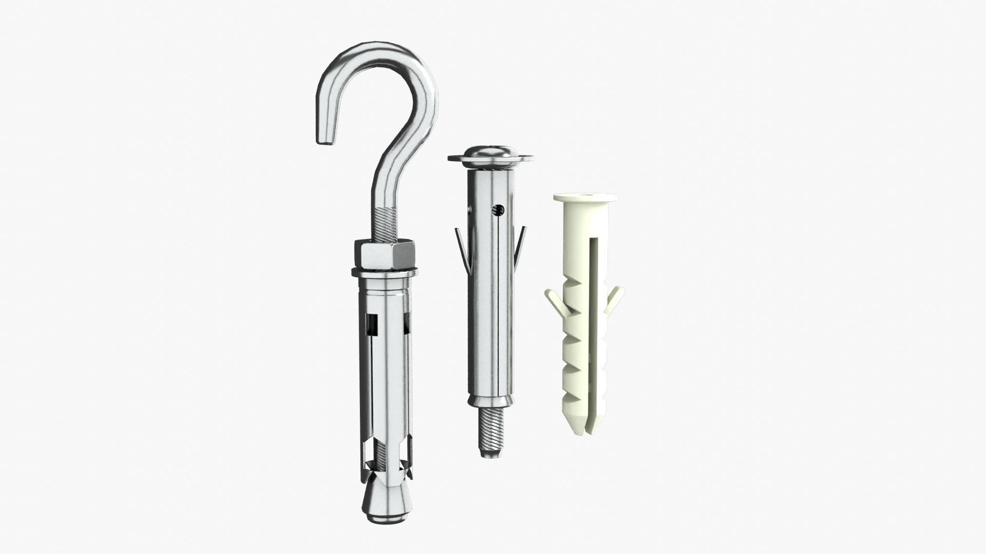 Wall Plug Low-poly 3D model_11