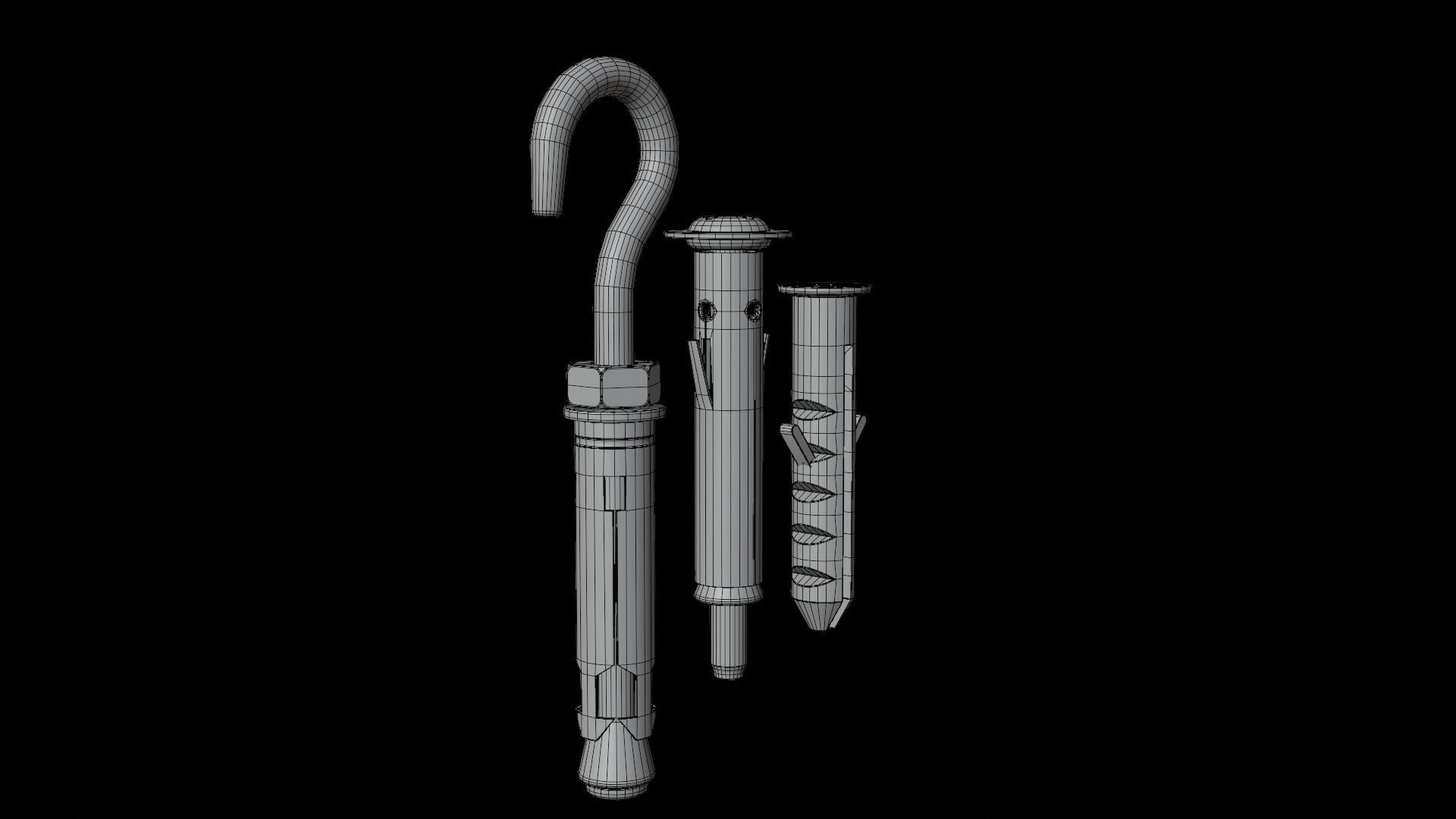 Wall Plug Low-poly 3D model_17