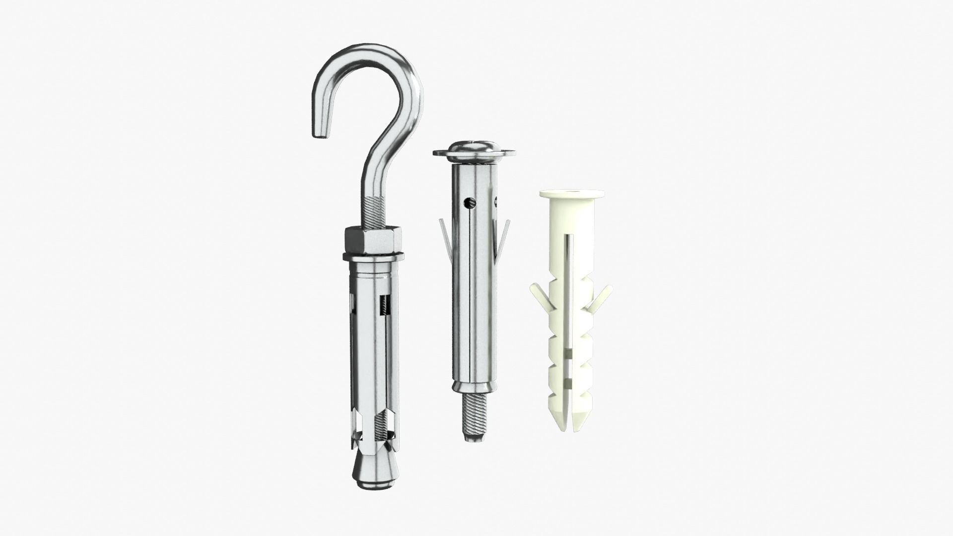 Wall Plug Low-poly 3D model_12