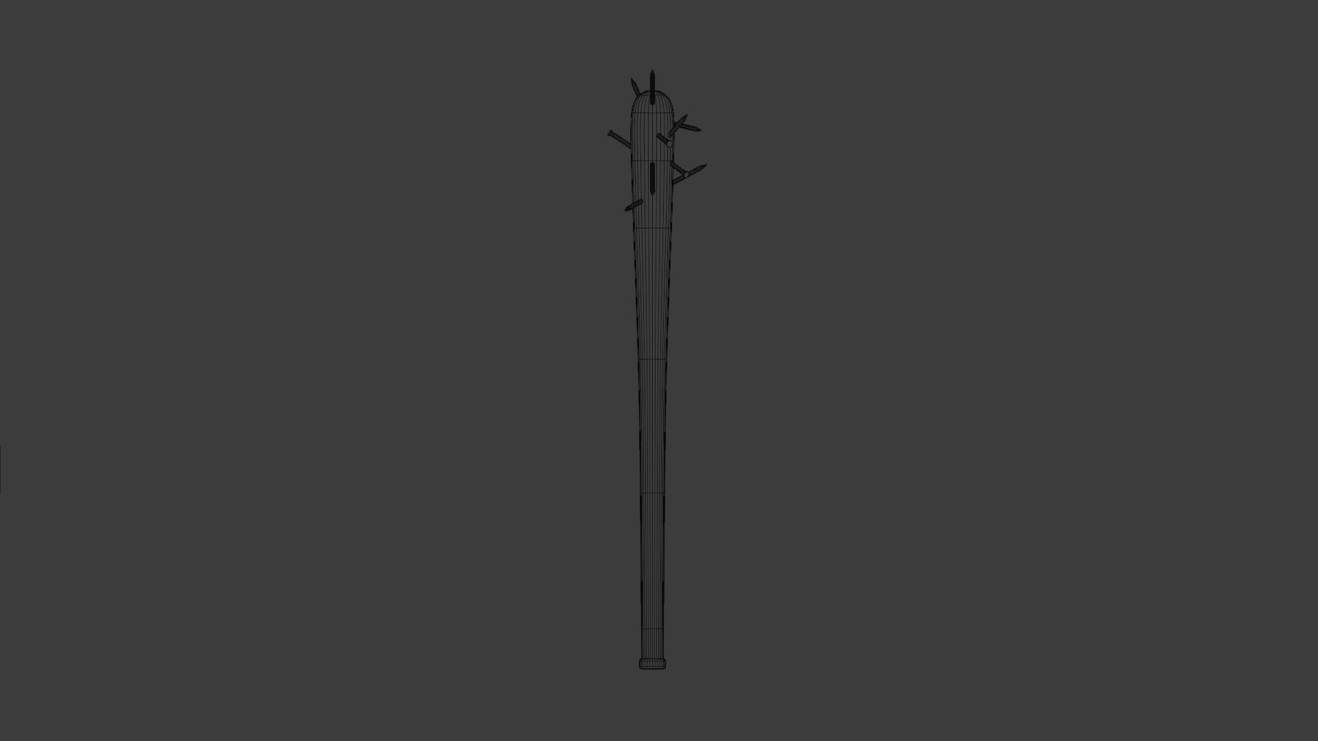 Spiked Bat Low-poly 3D model_10