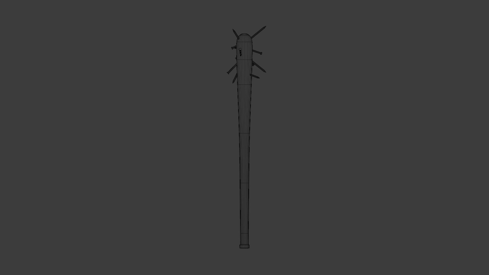 Spiked Bat Low-poly 3D model_9