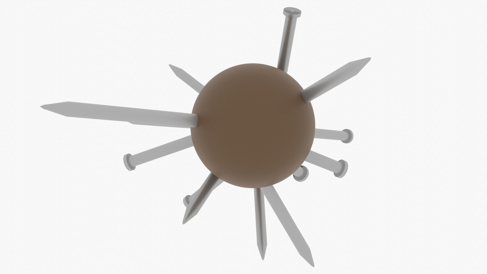 Spiked Bat Low-poly 3D model_2