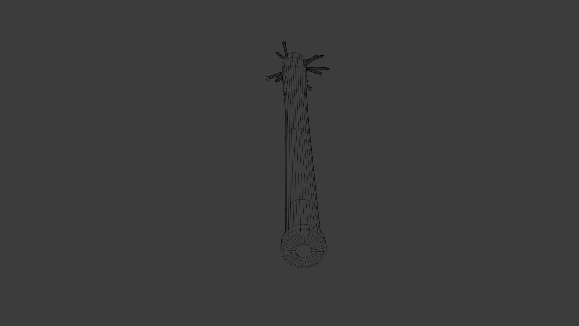 Spiked Bat Low-poly 3D model_13
