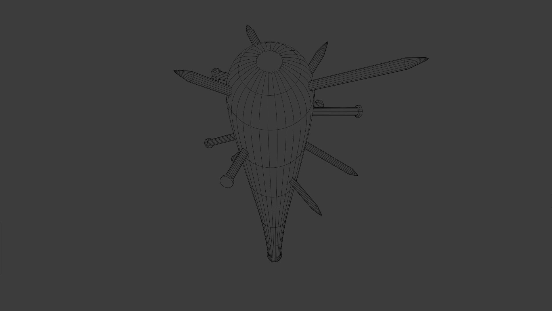 Spiked Bat Low-poly 3D model_12