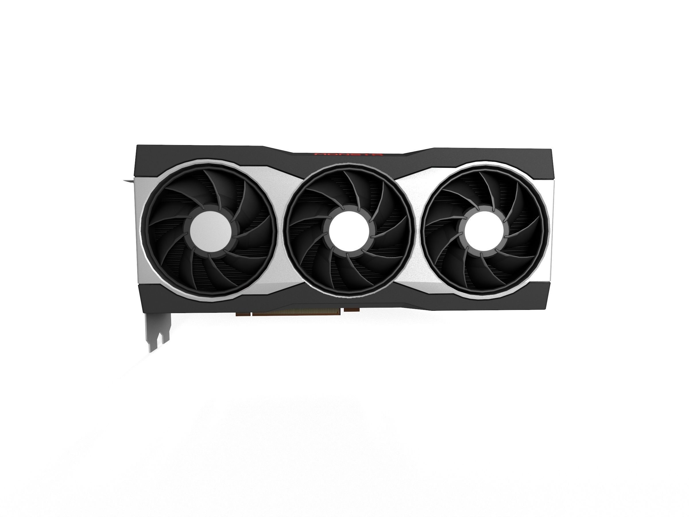AMD RX 6900XT GPU Low-poly 3D model_1