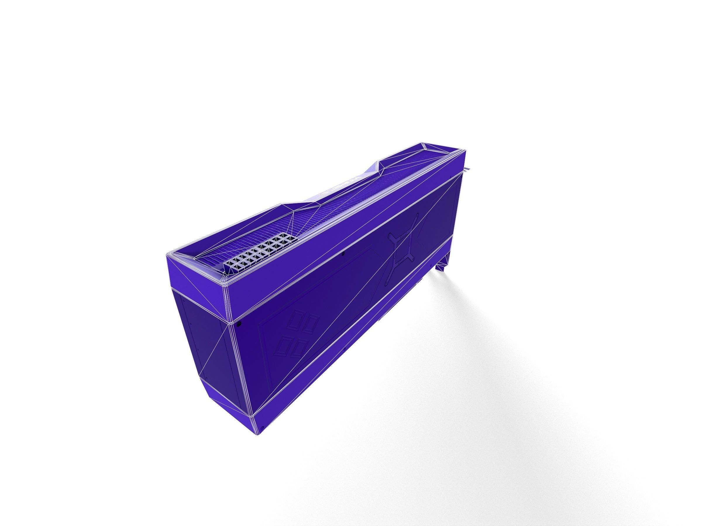 AMD RX 6900XT GPU Low-poly 3D model_12