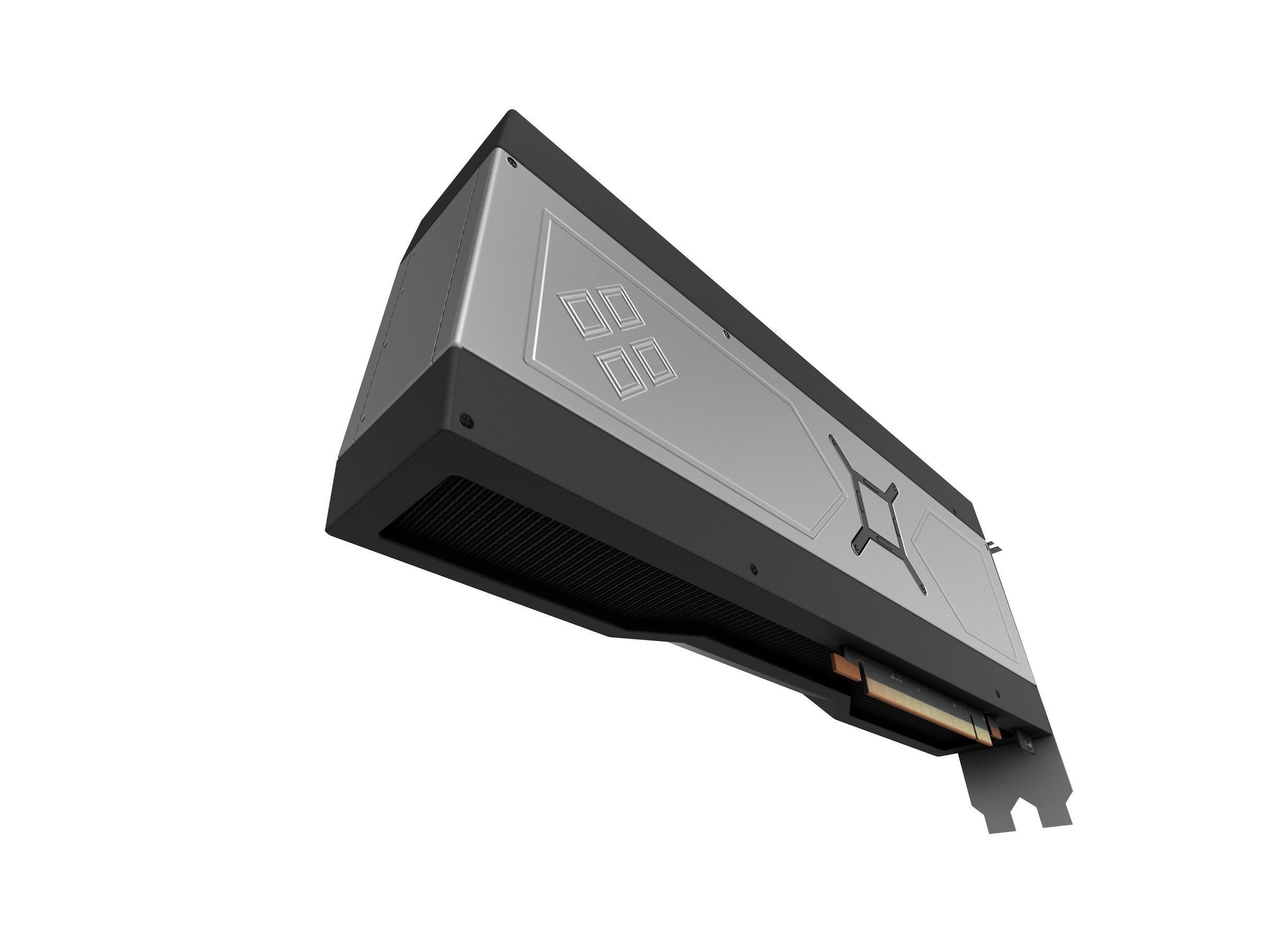 AMD RX 6900XT GPU Low-poly 3D model_4