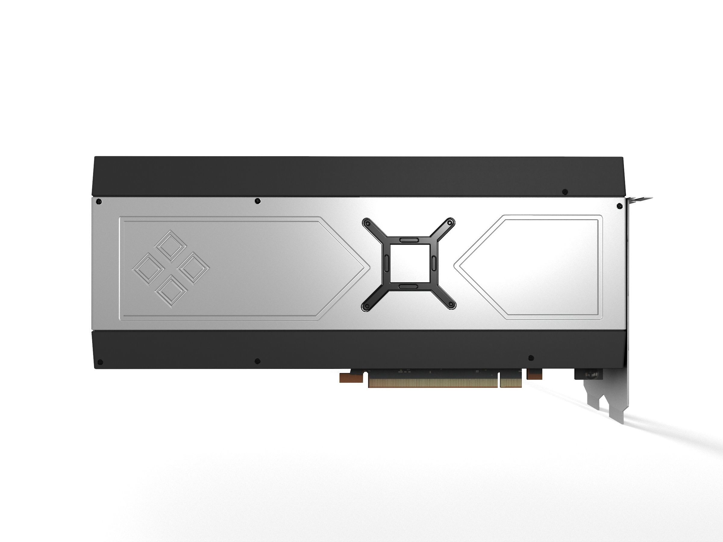 AMD RX 6900XT GPU Low-poly 3D model_7