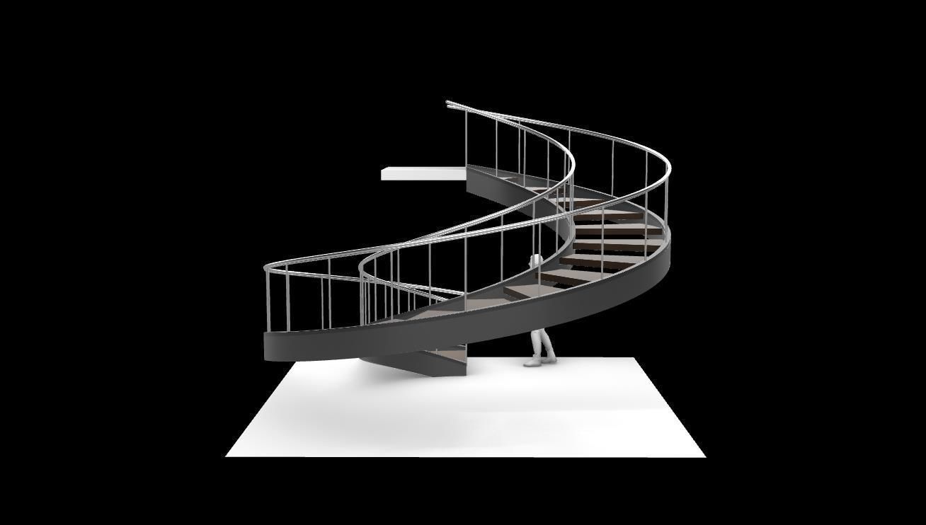 Spiral Staircase v3 Architectural Stairs 360 3D model_18