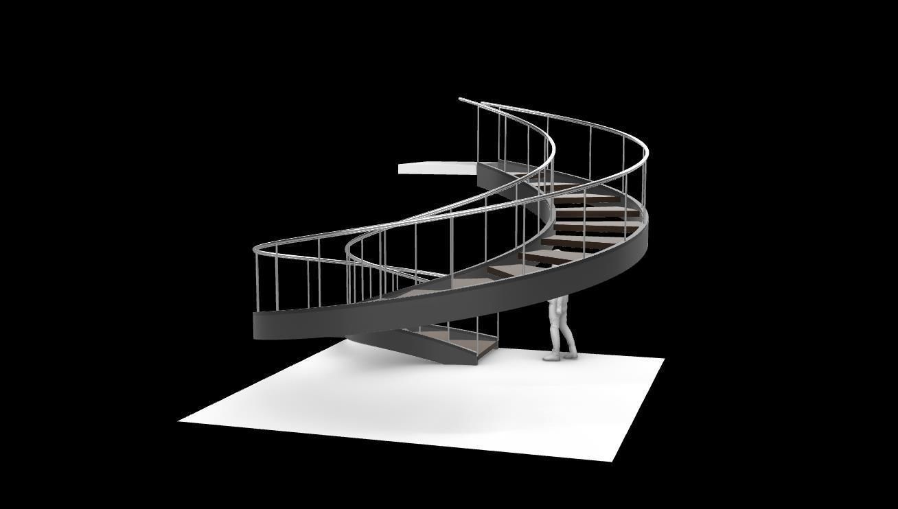 Spiral Staircase v3 Architectural Stairs 360 3D model_19