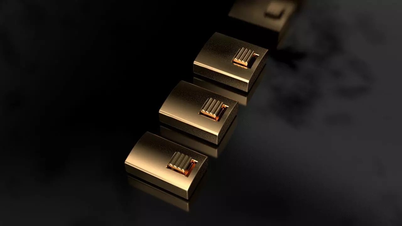 Box Lock Cuban Chain 3D print model_0