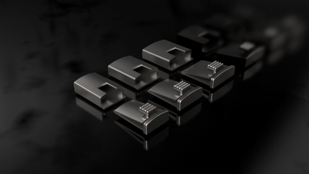 Box Lock Cuban Chain 3D print model_5