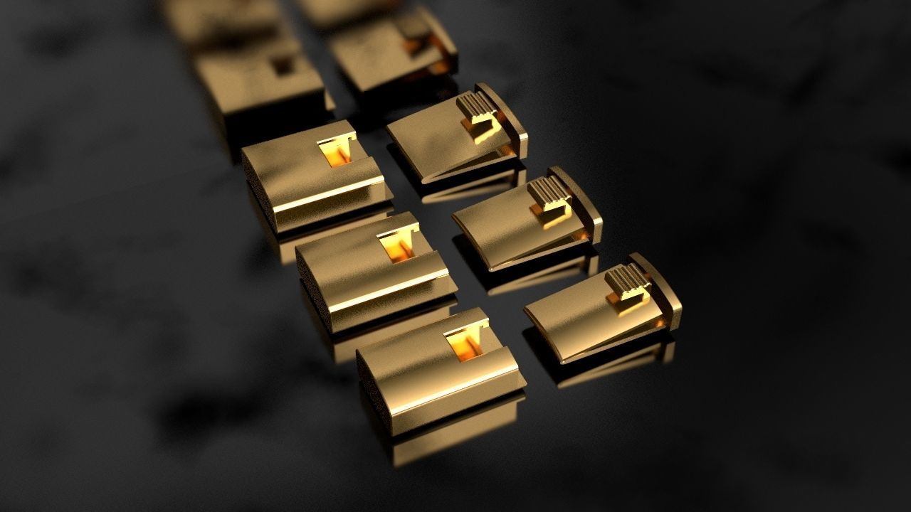 Box Lock Cuban Chain 3D print model_4