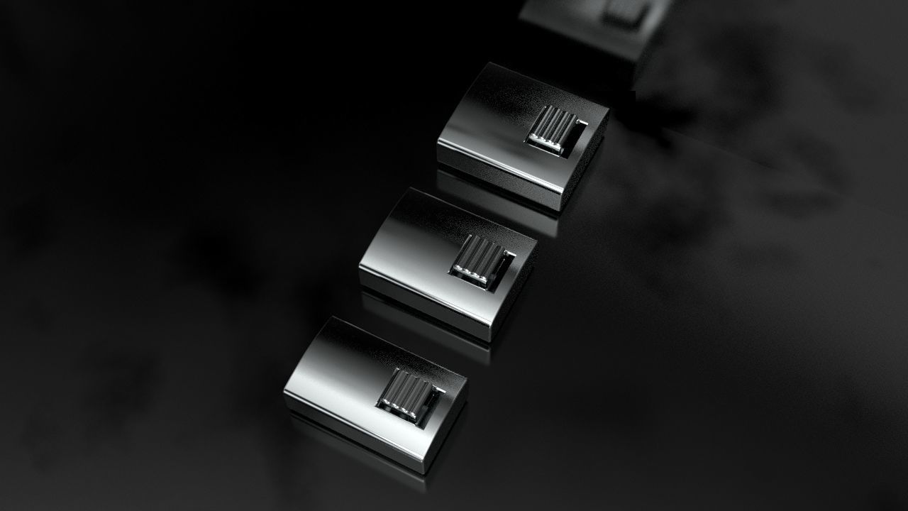 Box Lock Cuban Chain 3D print model_1