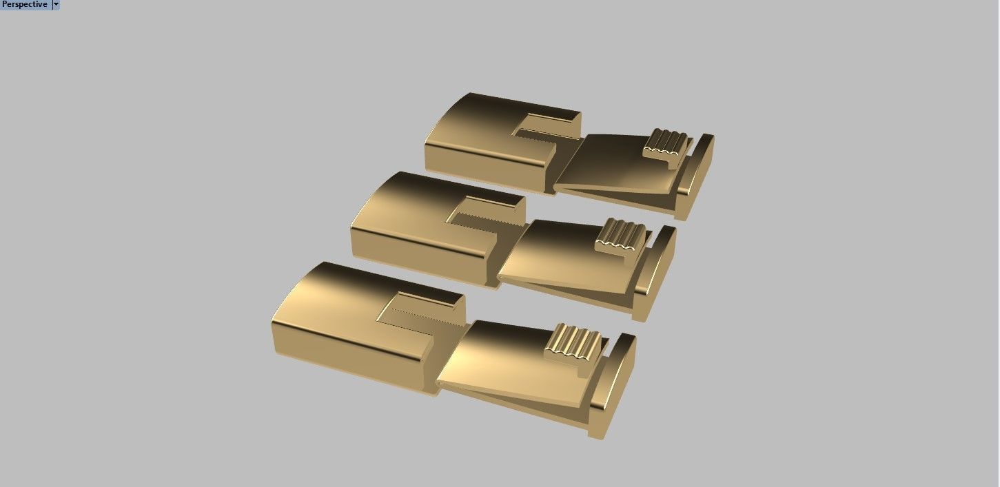 Box Lock Cuban Chain 3D print model_6