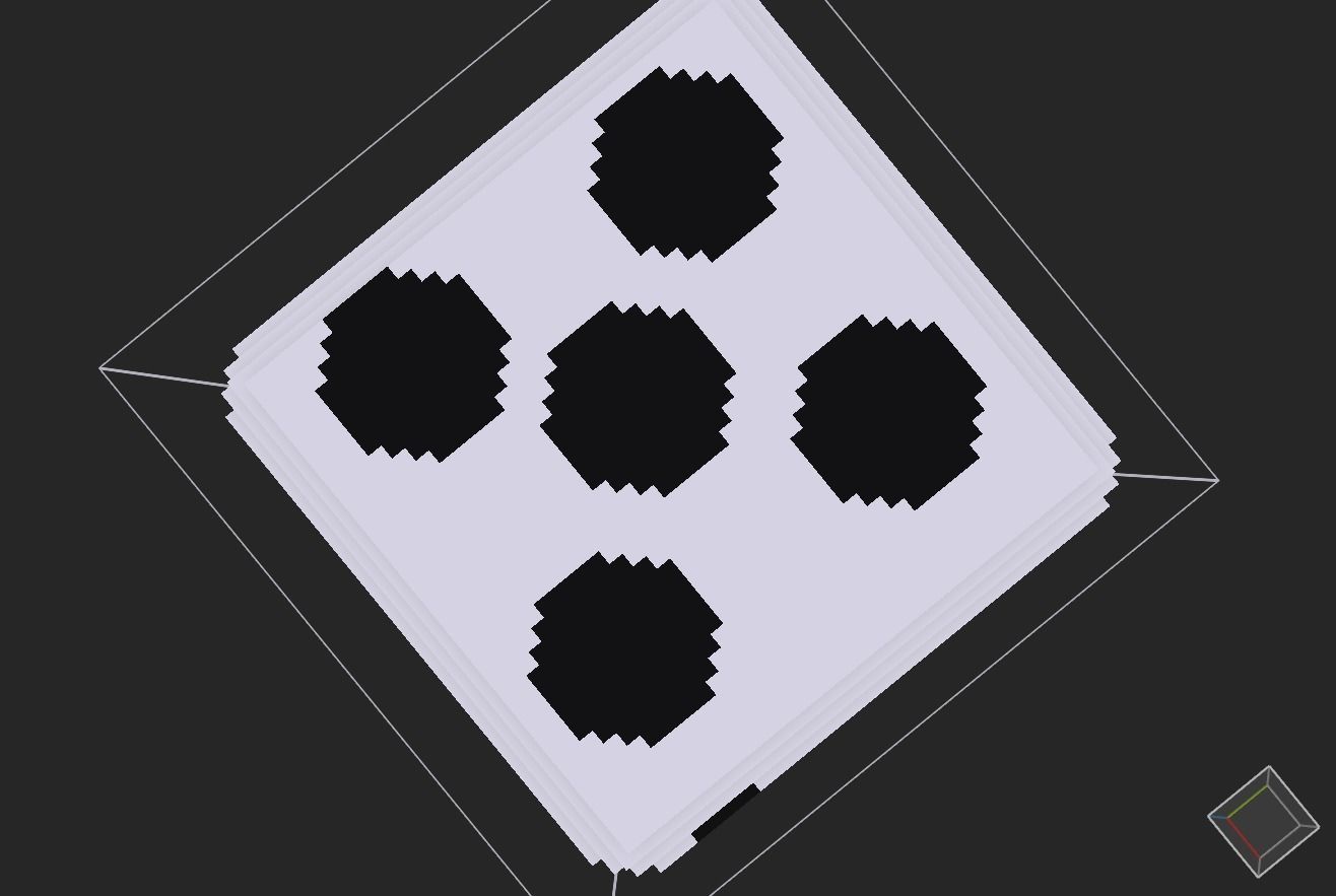 dice voxel Low-poly 3D model_6