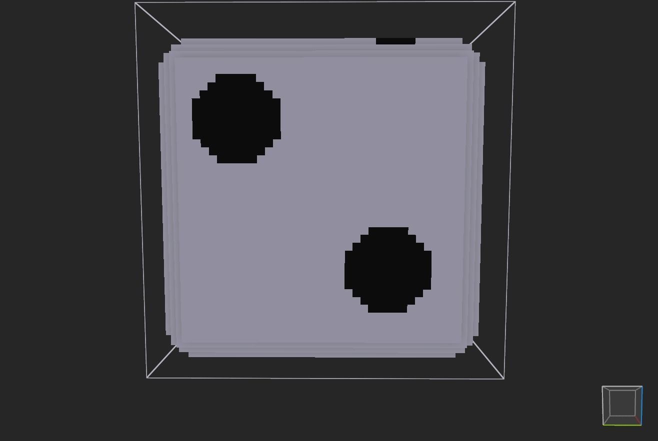 dice voxel Low-poly 3D model_8
