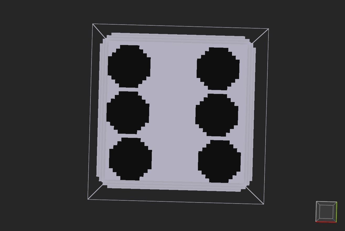 dice voxel Low-poly 3D model_10