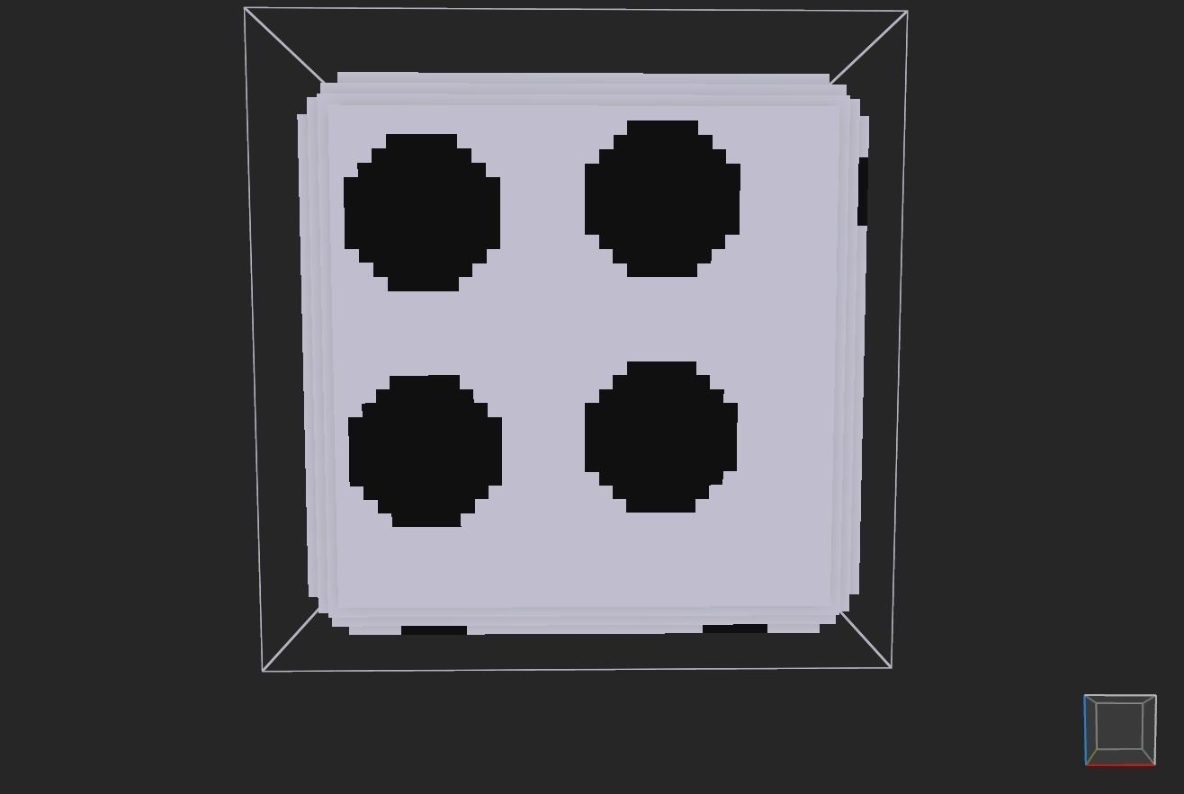 dice voxel Low-poly 3D model_7