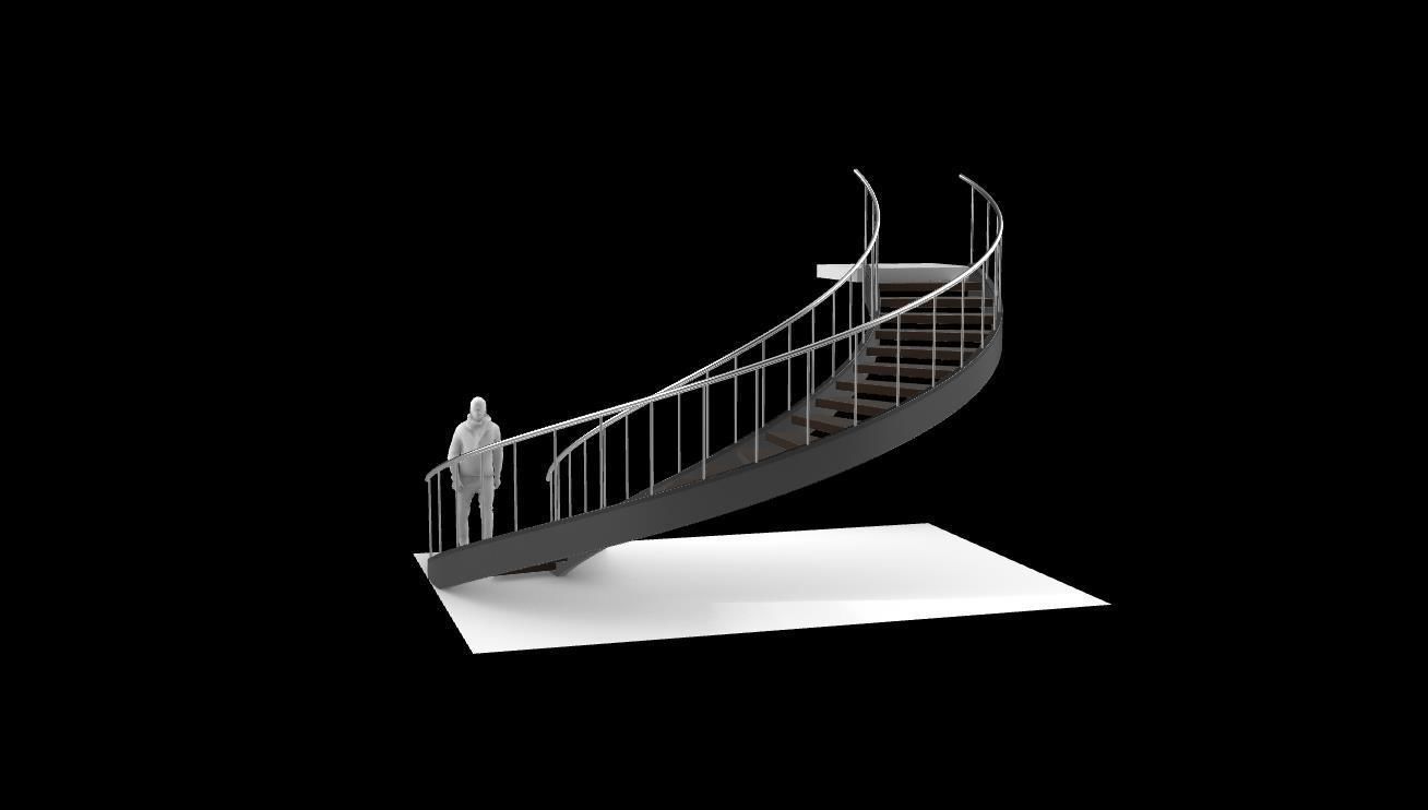 Spiral Staircase v5 Architectural Stairs 180 3D model_22