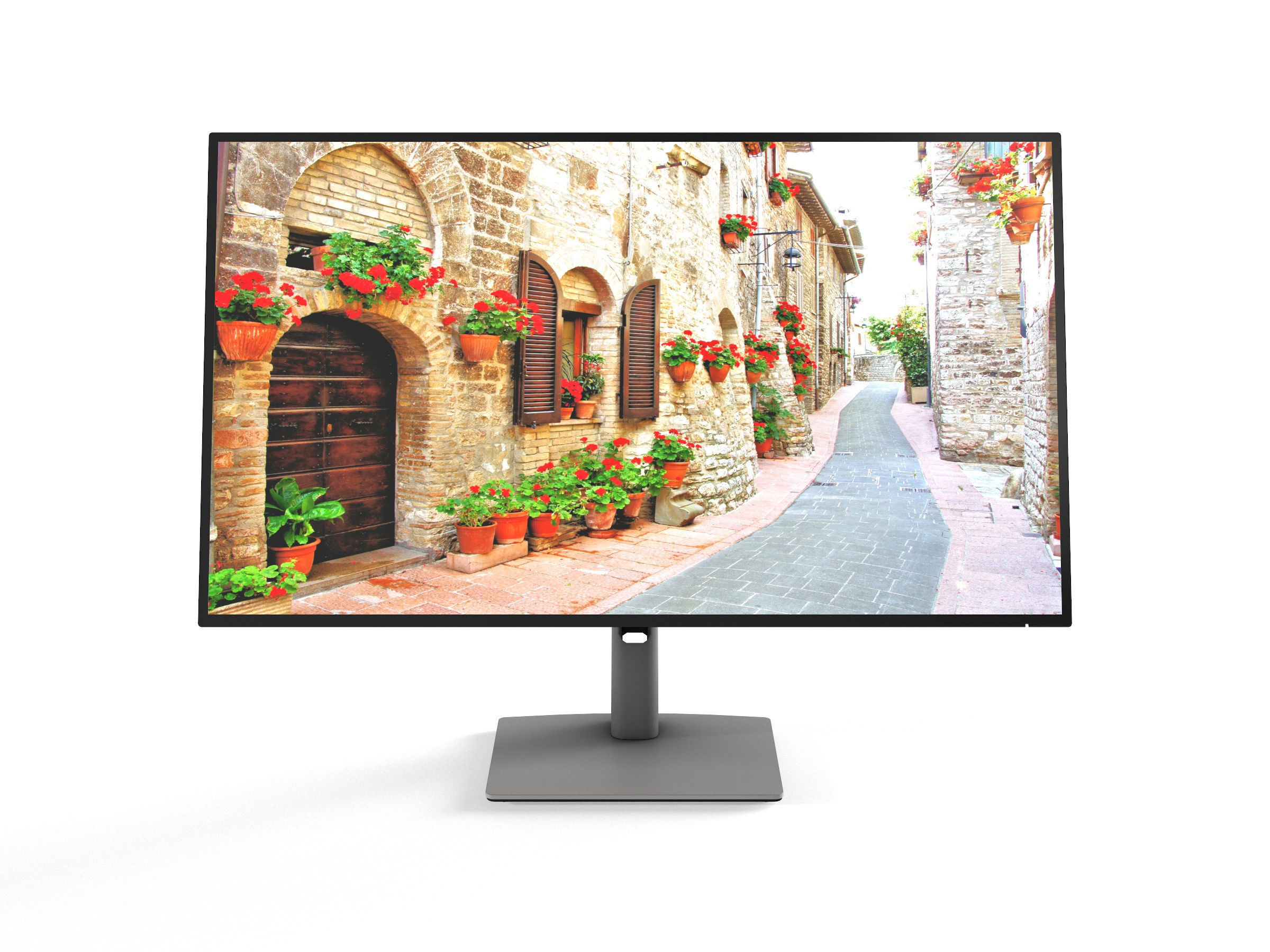 DELL U2722DE Monitor Low-poly 3D model_3
