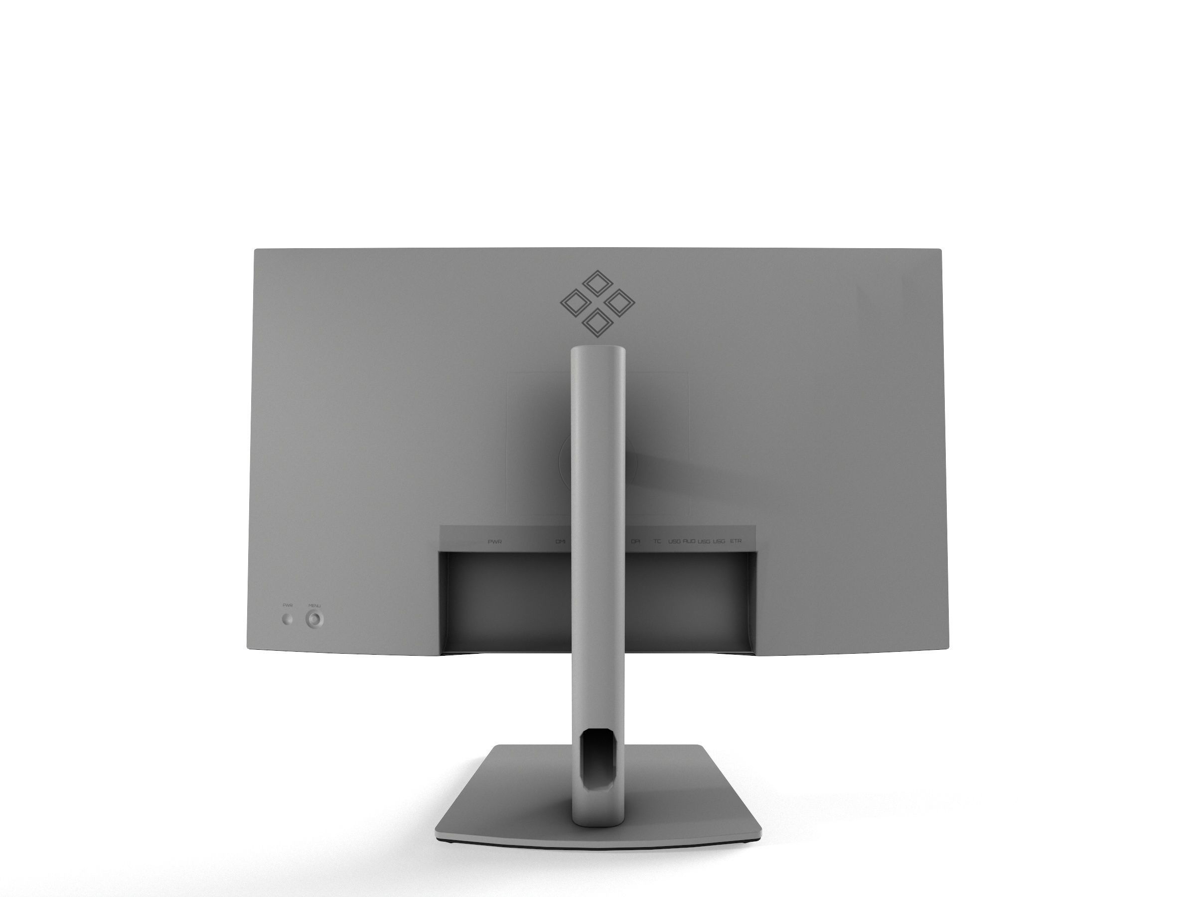 DELL U2722DE Monitor Low-poly 3D model_6