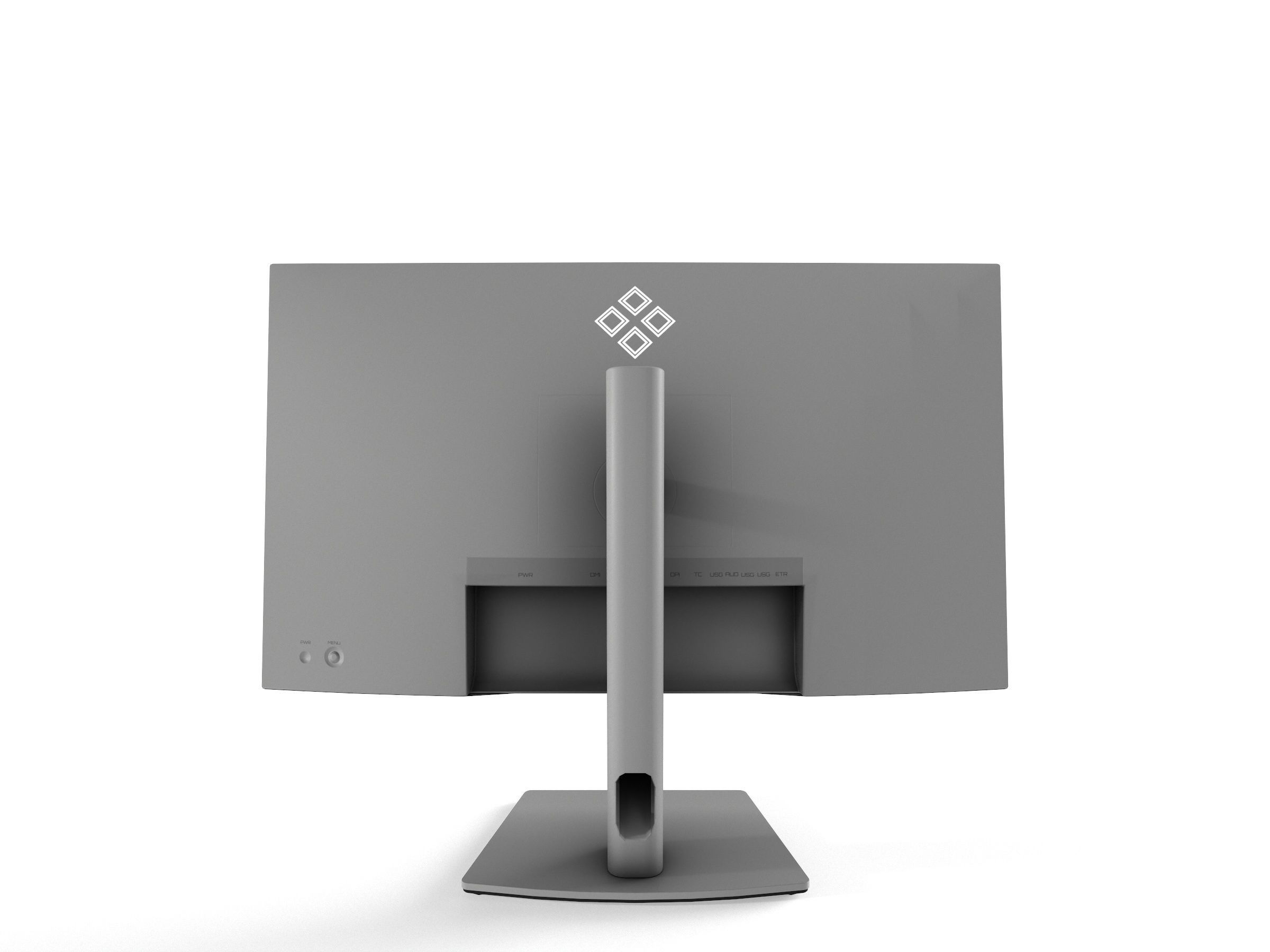 DELL U2722DE Monitor Low-poly 3D model_5