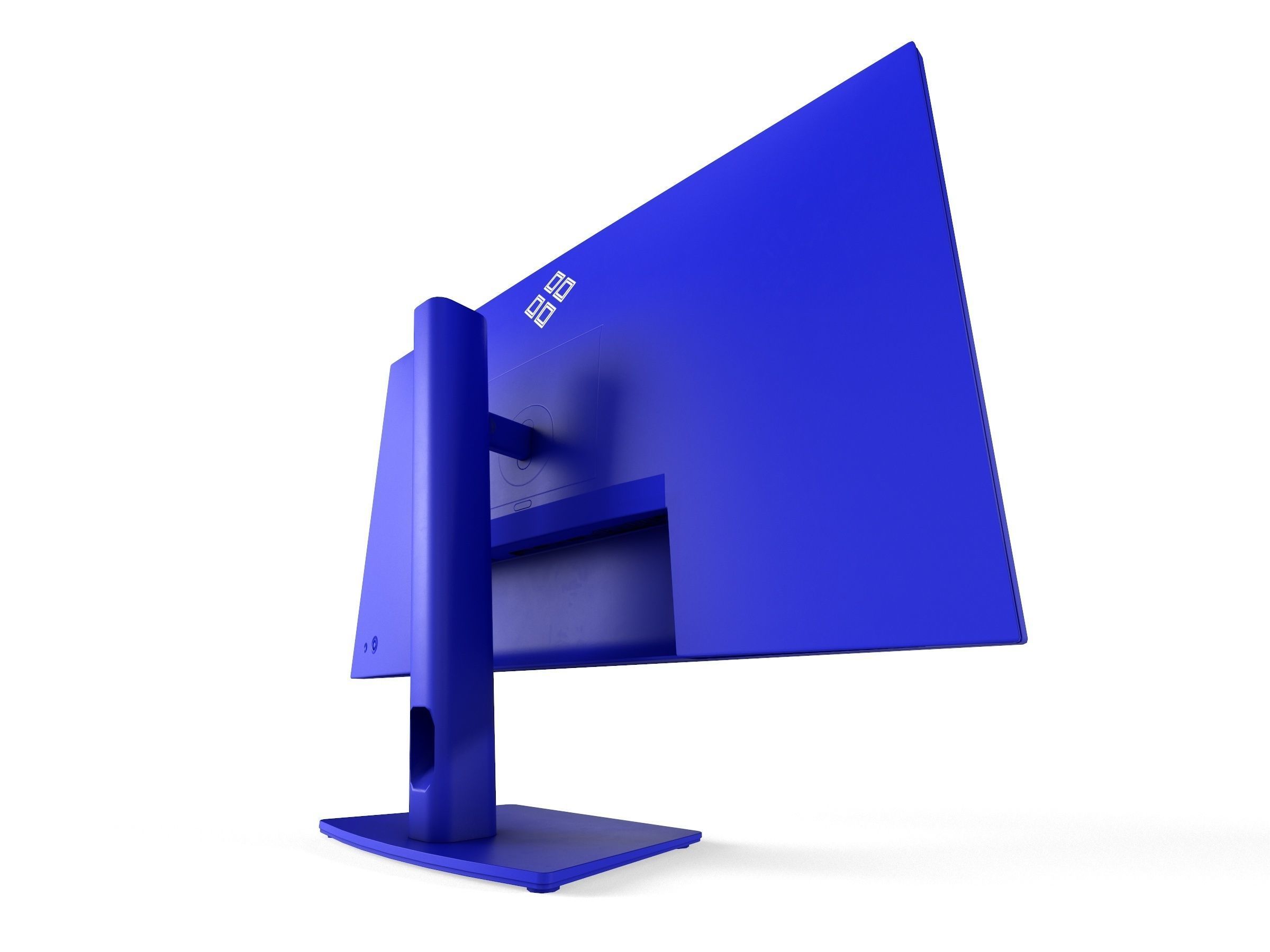 DELL U2722DE Monitor Low-poly 3D model_13