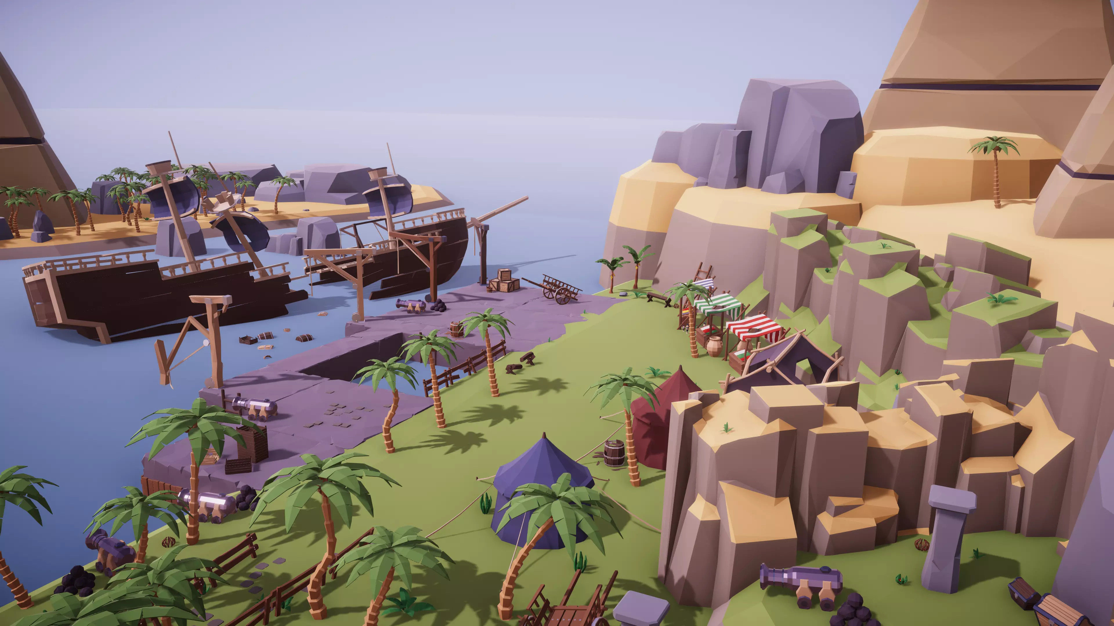 Low Poly Island Mega Pack RG Low-poly 3D model_3
