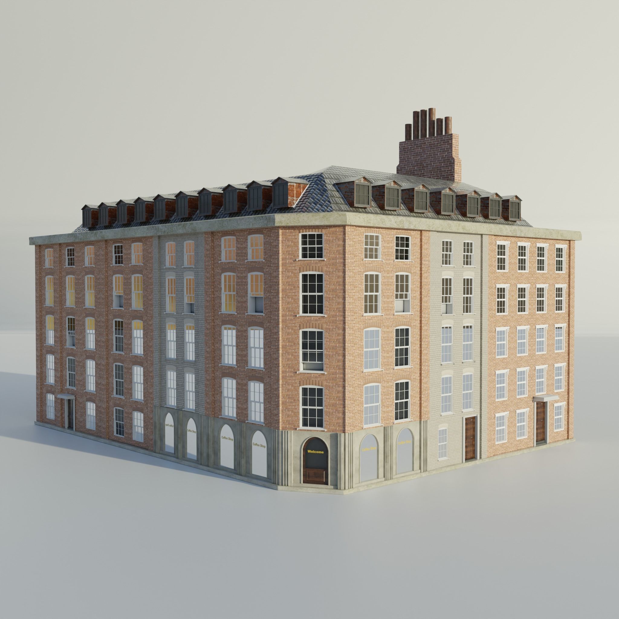 Building No 2 3D model_2