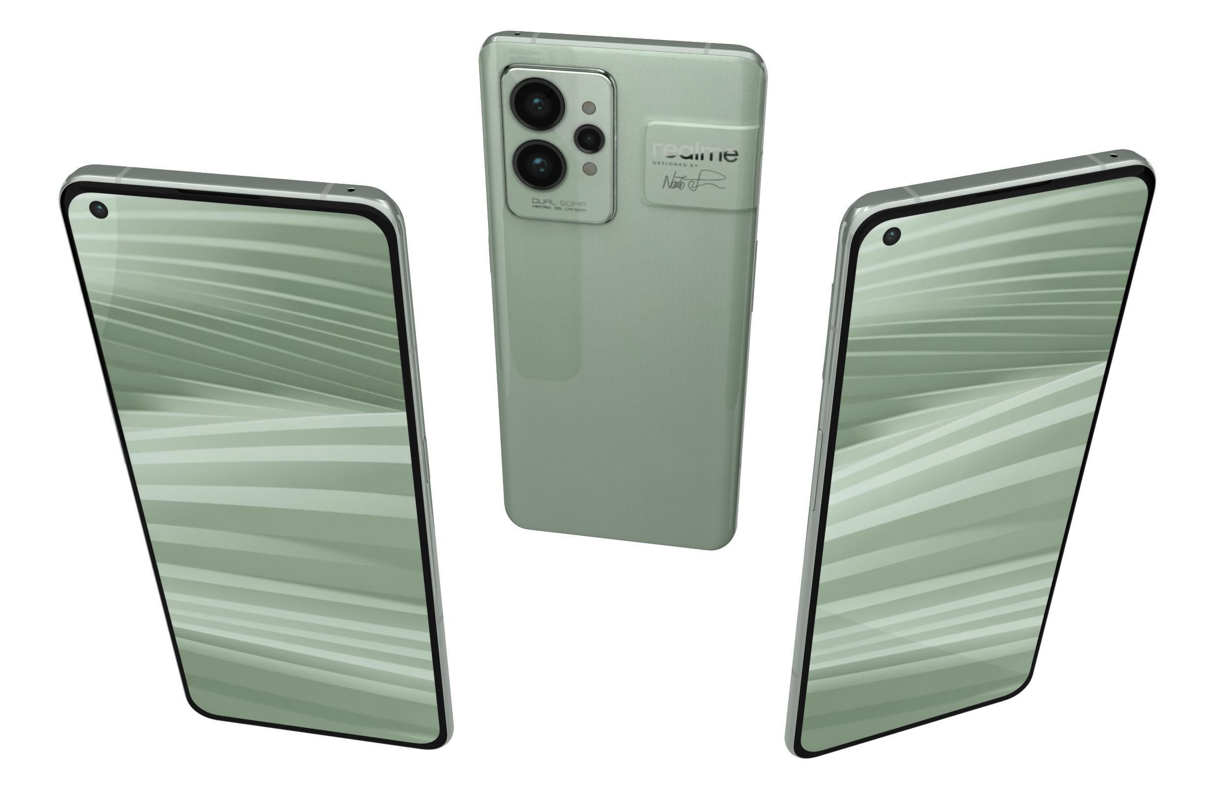 Realme 9 GT2 Pro Green 3D model_1