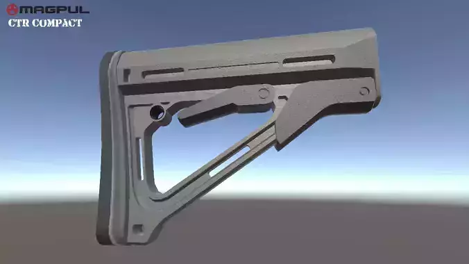 Magpul CTR-Compact Low-poly 3D model
