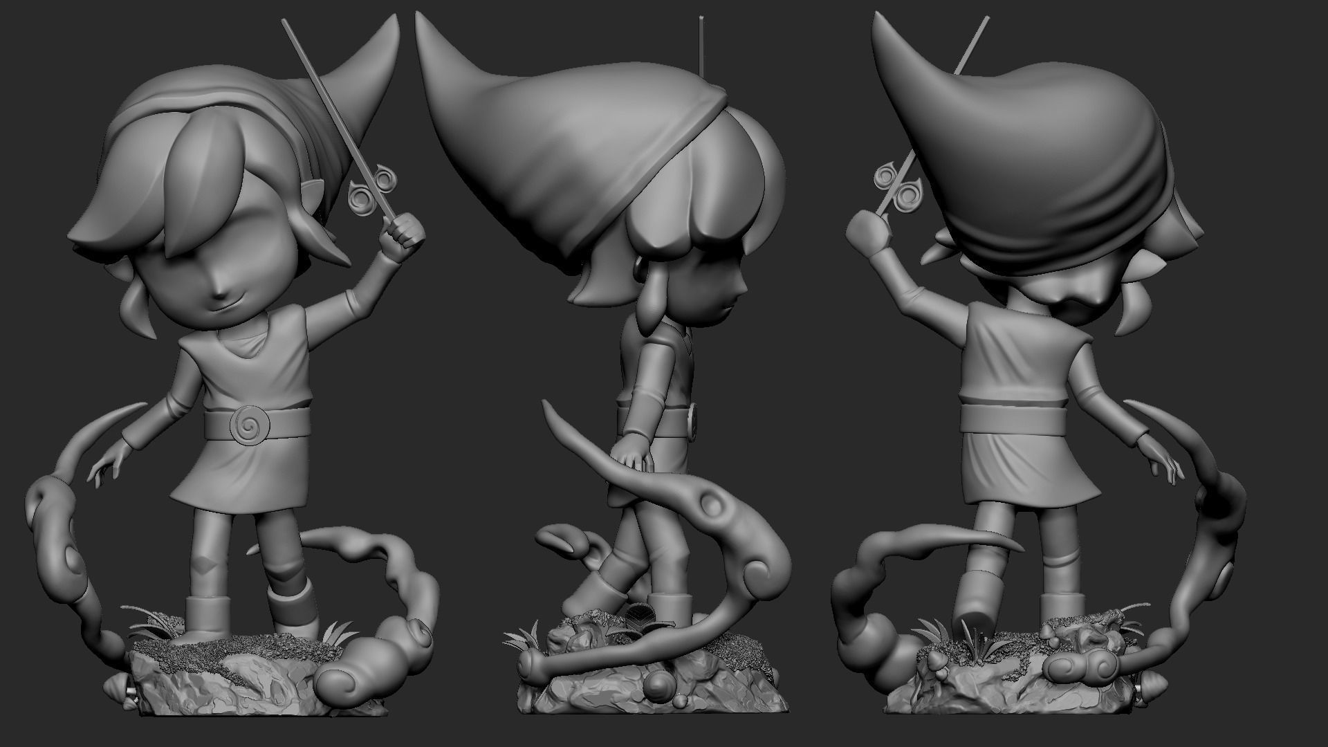 toon Link  3D print model_8