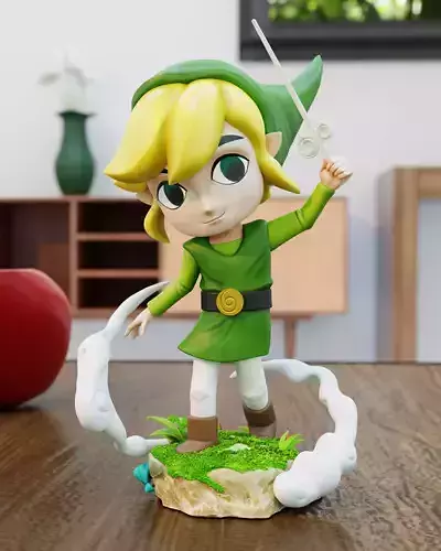 toon Link  3D print model