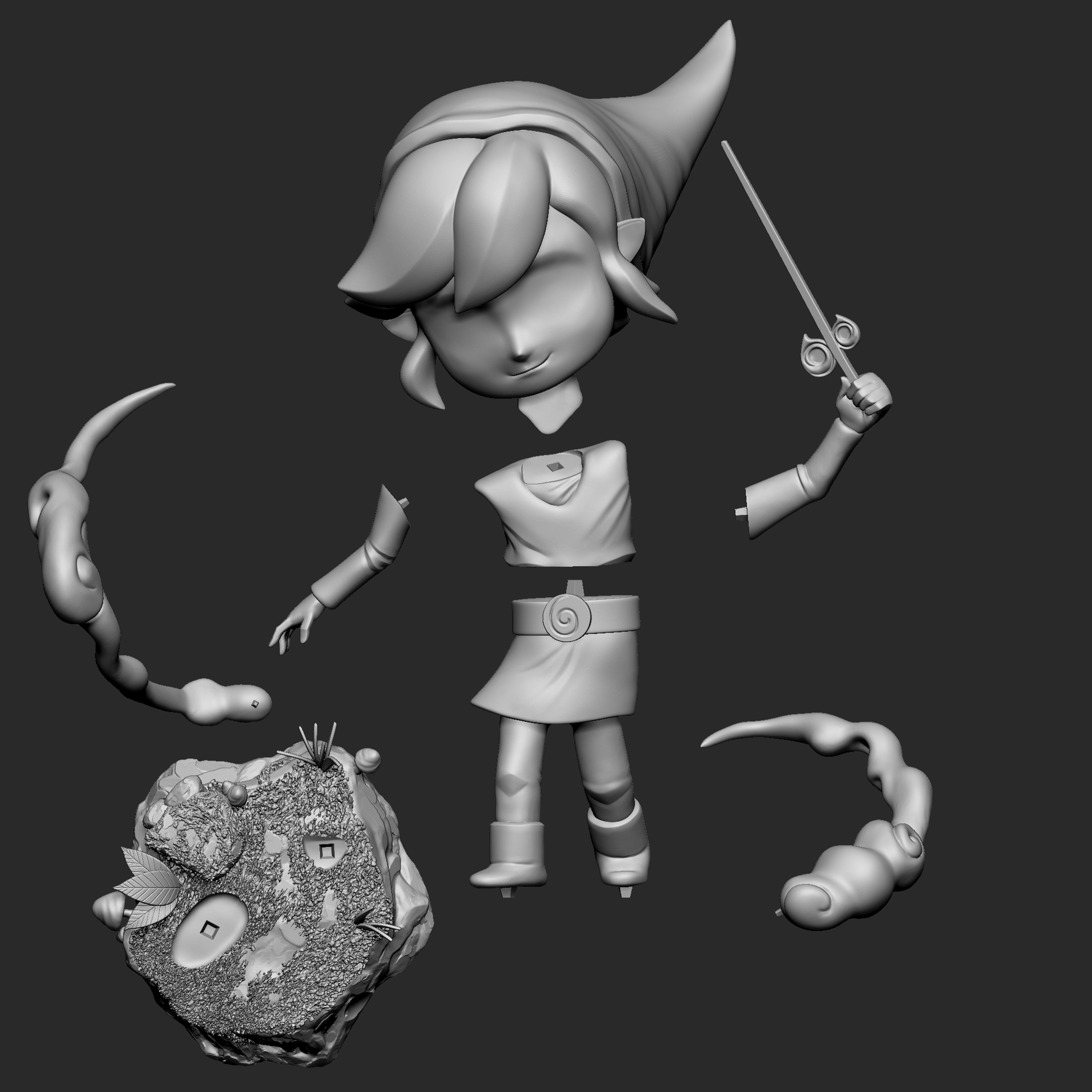 toon Link  3D print model_6