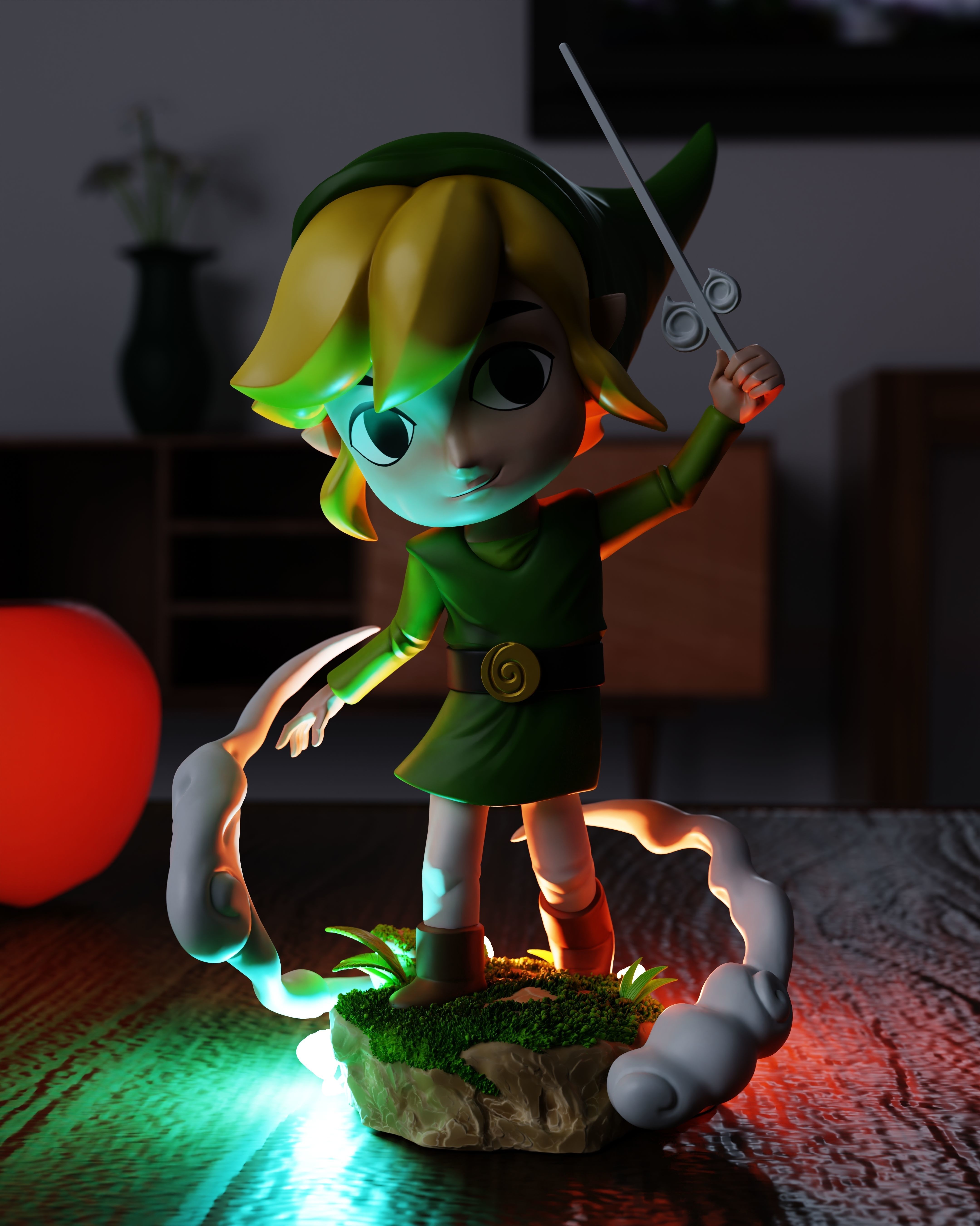 toon Link  3D print model_4