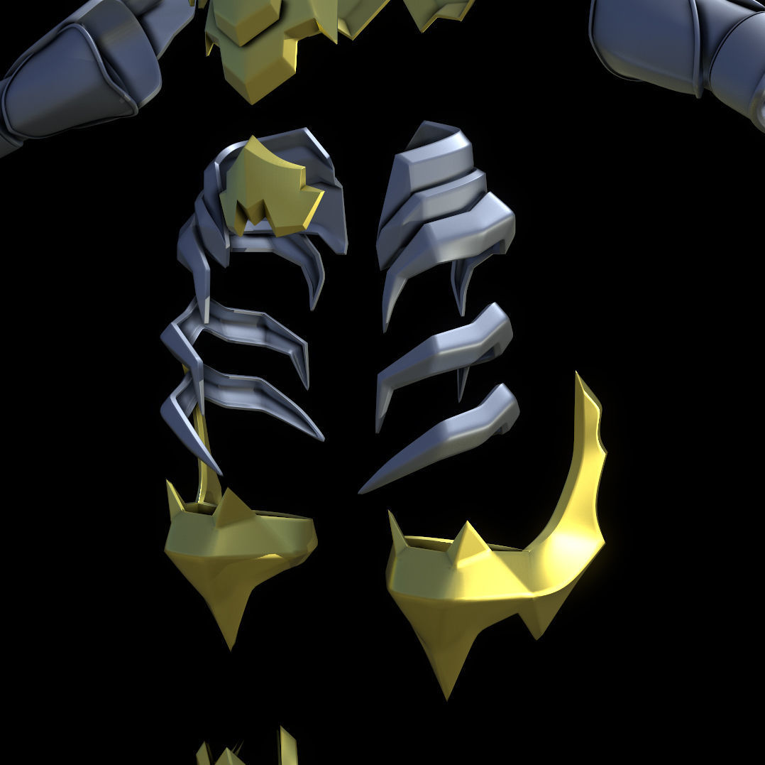 Kingdom hearts Ventus Armor 3D print model_4