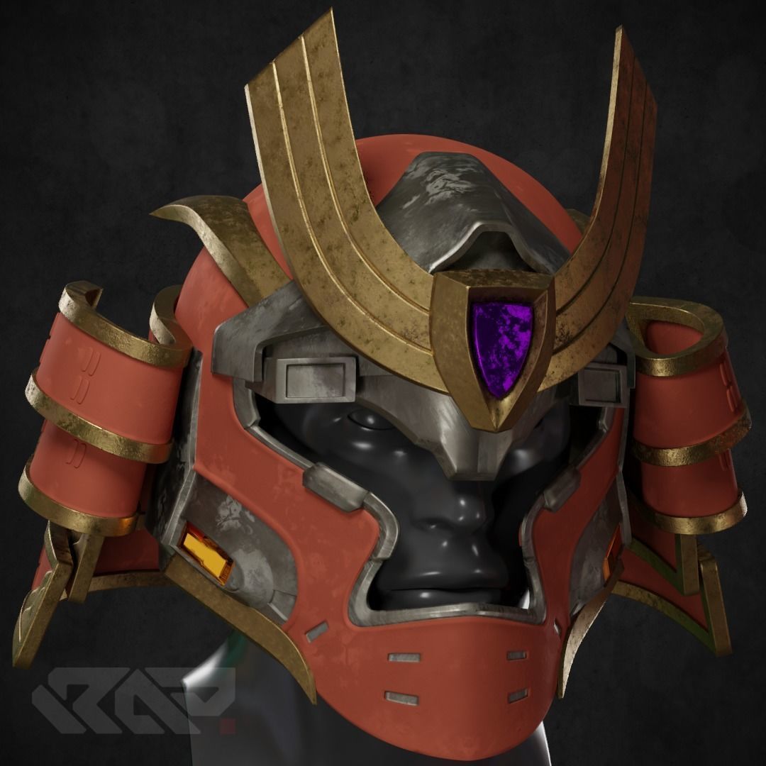 Halo Infinite Yoroi samurai  3D print model_3