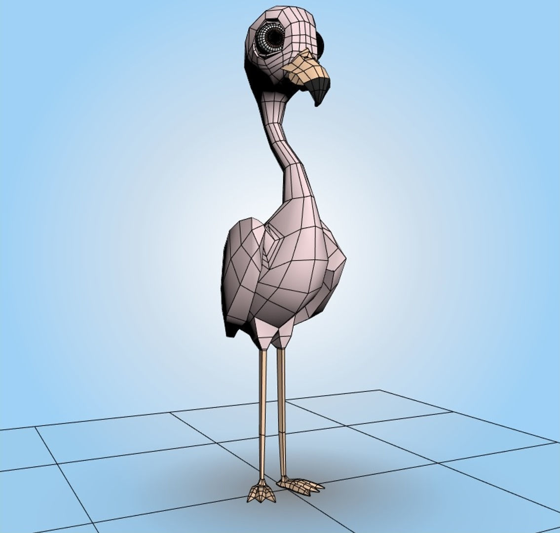 Falmingo 3D model_4