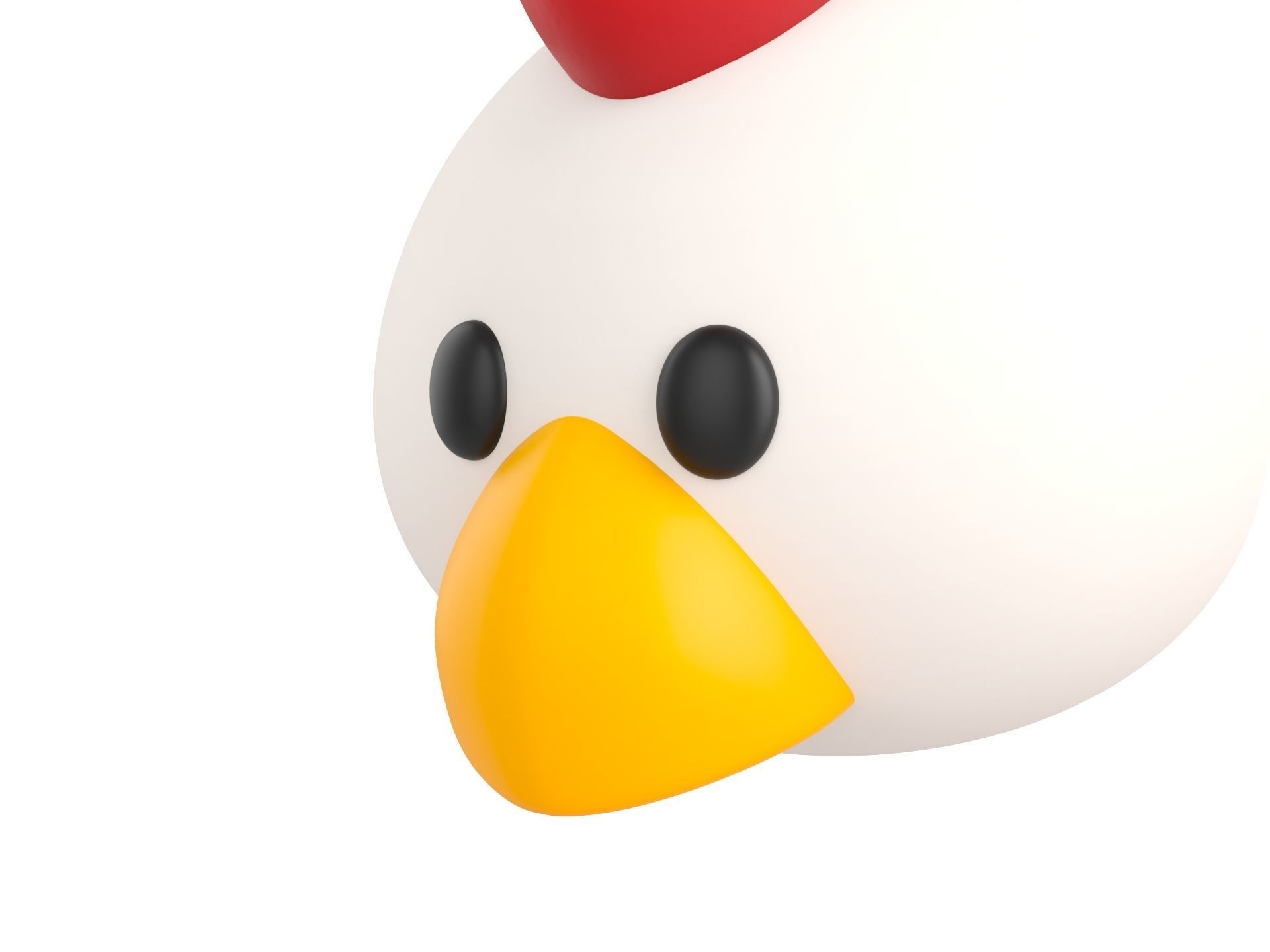 Prop130 Chicken Head 3D model_8