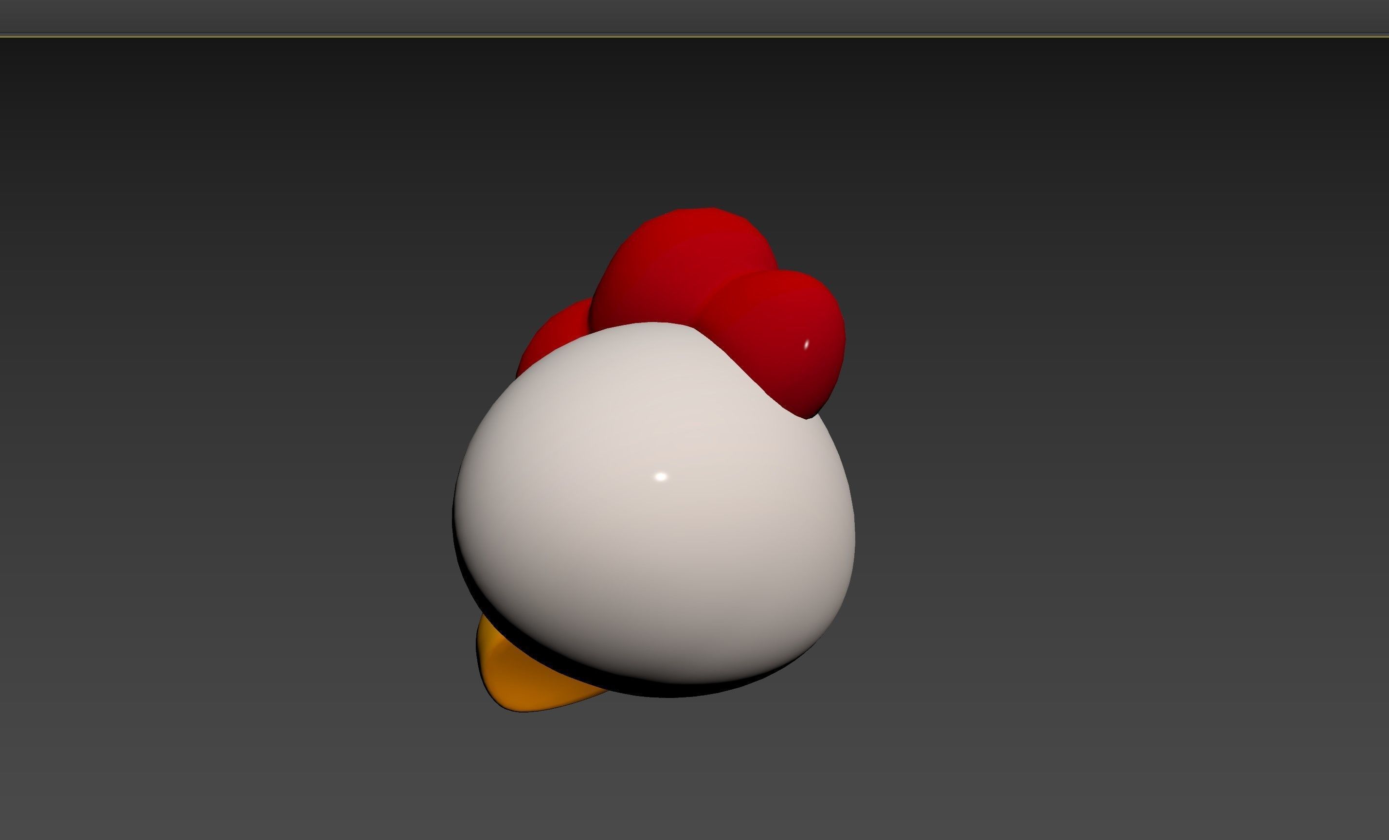 Prop130 Chicken Head 3D model_21