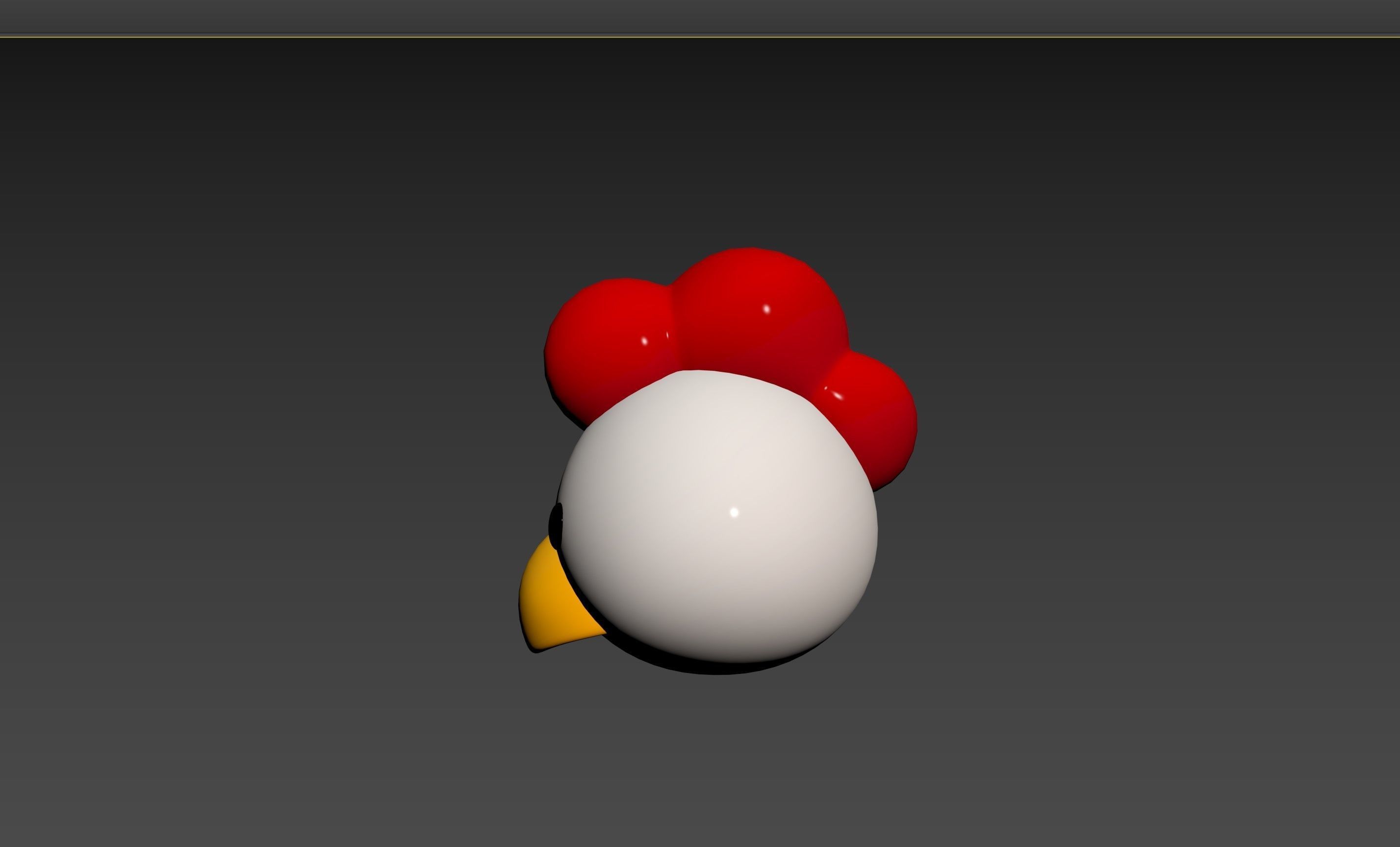 Prop130 Chicken Head 3D model_22